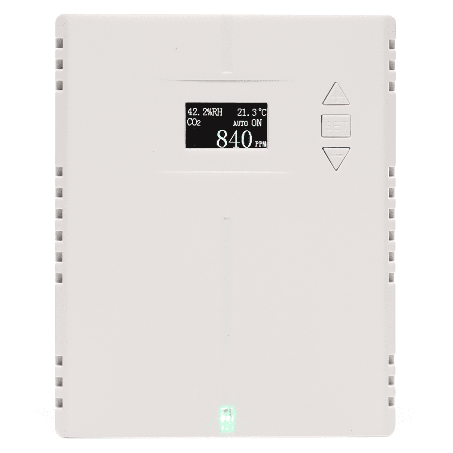 AT-VLC-A2-RS-VAV VAV-regelaar met CO2 en temperatuurmeting en setpoint verstelling