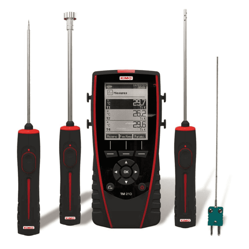 Thermomètre multi-voies Kimo série TM210