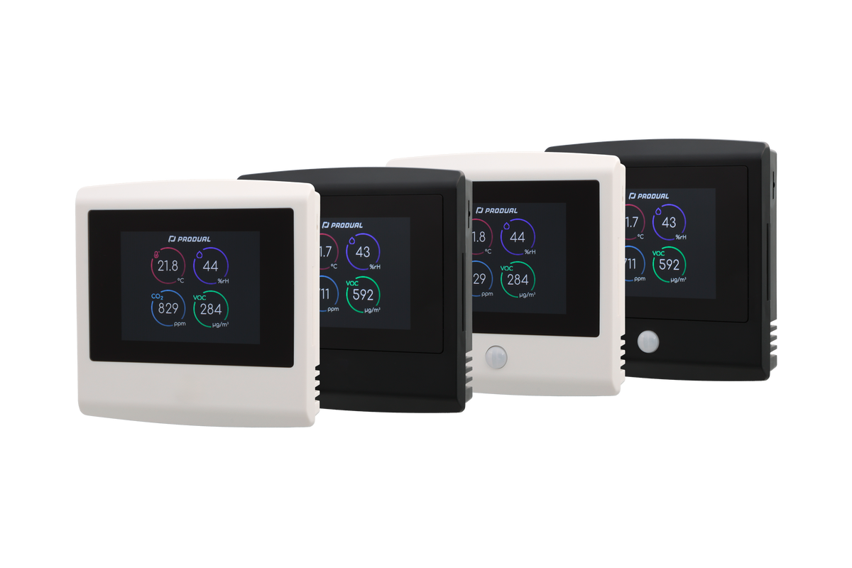 Produal multifunctionele ruimtetransmitter met PI-regeling en display serie RTX-D