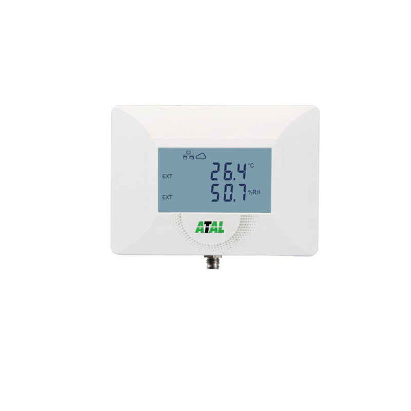 ATE-1U Unité de surveillance Ethernet avec entrée universelle pour capteur de température, d'humidité relative ou de CO2
